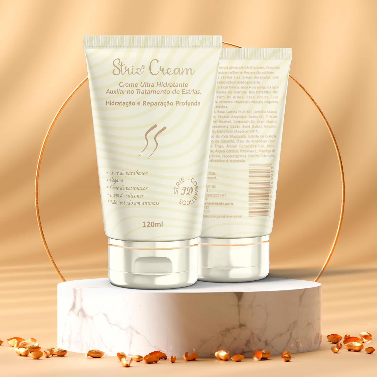 Strie® Cream em tubos de creme